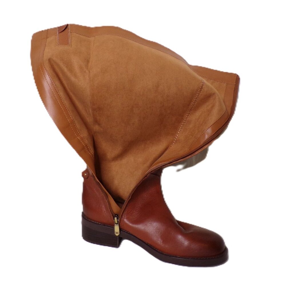🆕SAM EDELMAN Mable Knee High Riding Boot Brown 7 - Picture 11 of 11